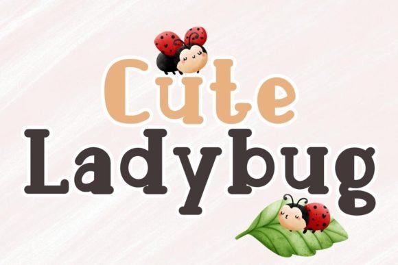 Charming Cute Ladybug: A Handwritten Font for Crafters