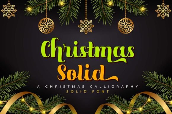 Christmas Solid: A Festive Typeface for Creative Web Design