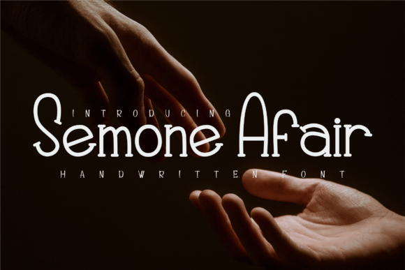 Discover Semone Afair: A Handwritten Font for Editorial Charm