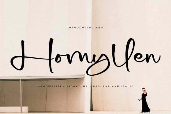Discovering Homyllen: A Handwritten Signature Font for Creative Projects