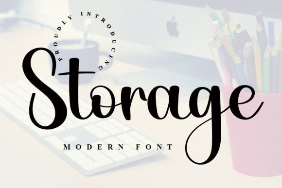 Elevate Your Brand with Storage: A Handwritten Font