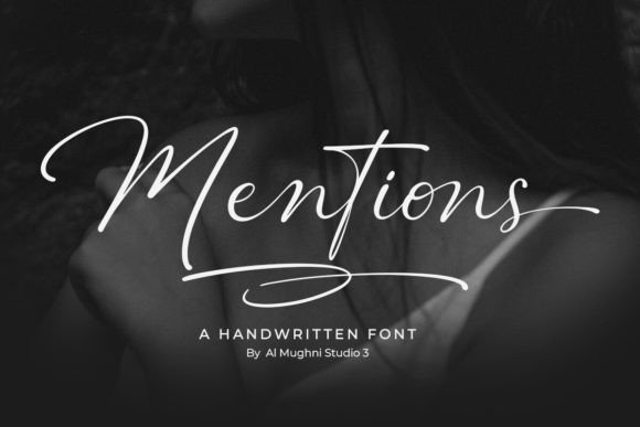 Elevate Your Web Design with Mentions: A Handwritten Font