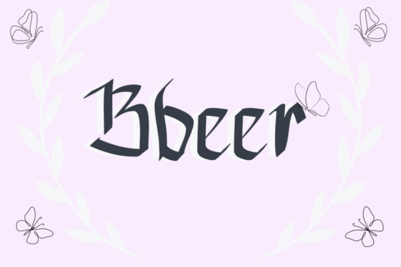 Enhance Your Brand with Bbeer: A Versatile Handwritten Font