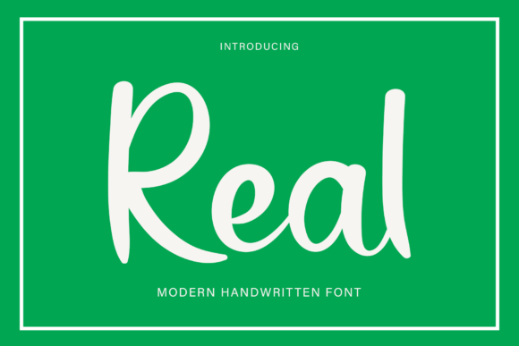 Enhance Your Brand with Real: A Delicate Handwritten Font