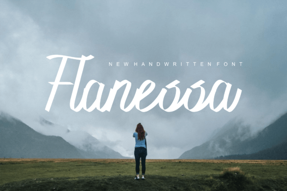 Flanessa: A Handwritten Font for Crafters and Makers