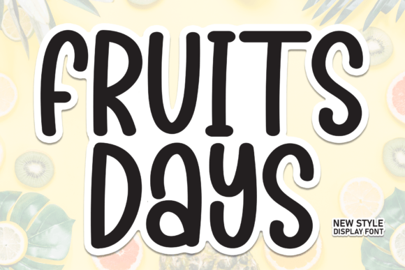 Fruits Days: A Fresh and Playful Script Font