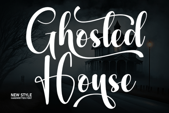 Ghosted House: A Charming Handwritten Font for Editorial Design
