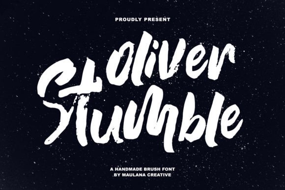 Oliver Stumble: A Handmade Brush Font for Editorial Charm