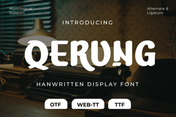 Qerung: A Handwritten Font for Authentic Branding