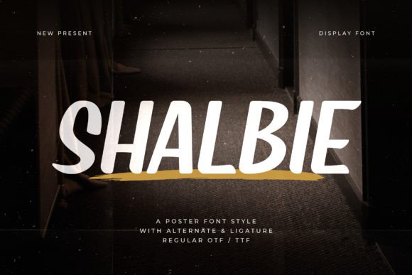 Shalbie: A Bold and Expressive Font for Crafters