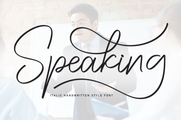 Speaking: A Handwritten Font for Memorable Brand Visuals