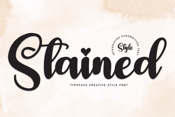Stained: A Sweet and Friendly Handwritten Font for Crafters