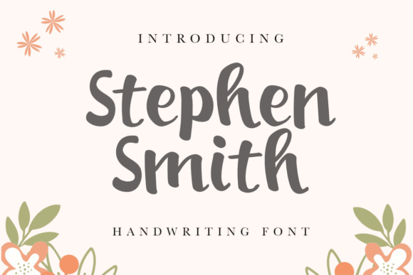 Stephen Smith: A Handwritten Font for Editorial Charm