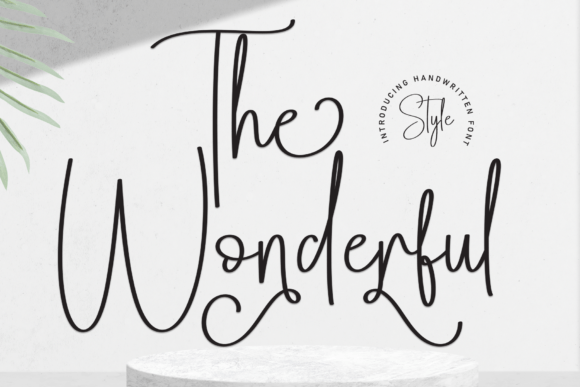 The Wonderful: A Timeless Handwritten Font for Elegant Branding