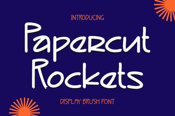 Transform Your Brand with Papercut Rockets Font