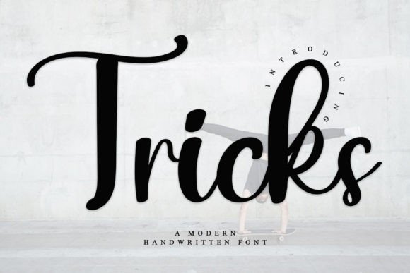 Tricks: A Stylish Handwritten Font for Modern Web Design